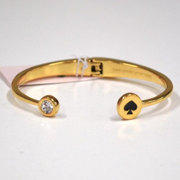 Kate Spade Spot the Spade Gold Metal Bangle - Picture 1 of 4